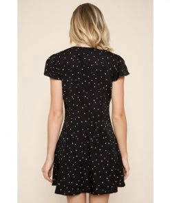 Sugarlips Rockaway Heart Button Up Mini Dress