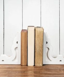 Foreside Home & Garden Kitchen & Bar White Corbel Bookends, Set Of 2
