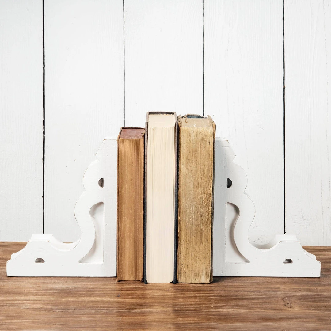 Foreside Home & Garden Kitchen & Bar White Corbel Bookends, Set Of 2 Foreside Home & Garden Kitchen & Bar White Corbel Bookends, Set Of 2