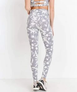 Mono B Clothing, Accessories & Mens Highwaist Shadow Poppy Print Full Leggings 2 Mono B Clothing, Accessories & Mens Highwaist Shadow Poppy Print Full Leggings