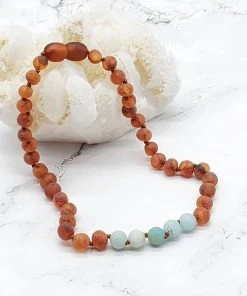 R.B. Amber Jewelry Raw Cognac Baby Necklace Baby & Pets