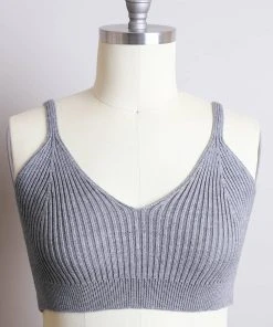 Leto Accessories Contour Rib Knit Brami Lounge Top Clothing, Accessories & Mens