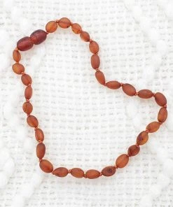 R.B. Amber Jewelry Cognac Bean Baby Necklace Baby & Pets