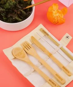 EcoRoots Reusable Bamboo Cutlery Set