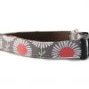 Sophisticated Pup - Daisies In Taupe Dog Collar Medium