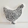Hearth And Harrow Pillows Chicken Plush Pillow (Black)
