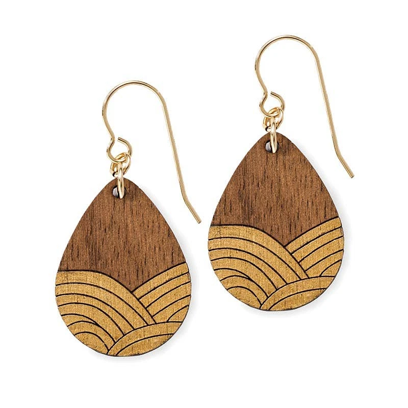 Treeline And Tide Clothing, Accessories & Mens Deco Drop Gold Earrings Treeline And Tide Clothing, Accessories & Mens Deco Drop Gold Earrings