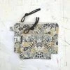 Frankie & Coco PDX Pacific Zipper Pouch In First Light Metallic Garden Canvas Clothing, Accessories & Mens