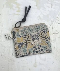 Frankie & Coco PDX Pacific Zipper Pouch In First Light Metallic Garden Canvas Clothing, Accessories & Mens