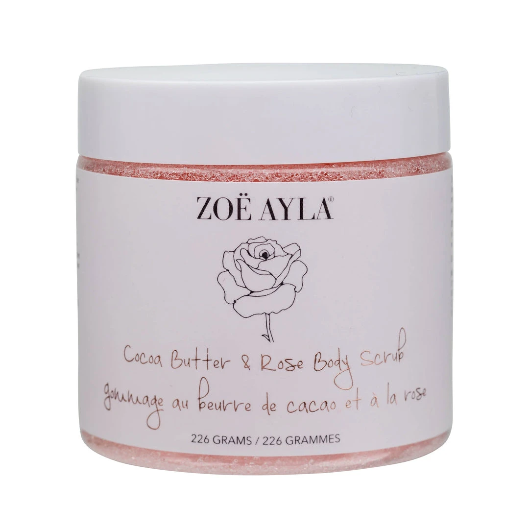 Zoe Ayla Bath & Body Cocoa Butter And Rose Body Scrub Zoe Ayla Bath & Body Cocoa Butter And Rose Body Scrub