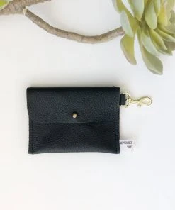 September Skye Bags & Accessories Leather Card Wallet In Black Clothing, Accessories & Mens