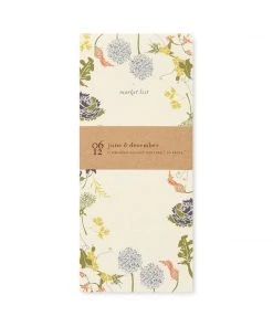 June & December Flowering Veggies Market List Stationery