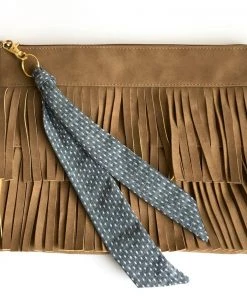 Lindsay Brook Designs Chambray Dot Scarf Key Ring Clothing, Accessories & Mens