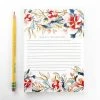 Maija Rebecca Hand Drawn Stationery Watercolor Floral Weekly Intentions Notepad