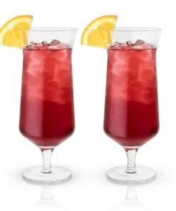 Viski Kitchen & Bar Angled Hurricane Glass