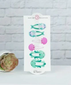 Funky Monkey Fashion Hair Clips- Under The Sea