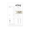 Jack + Ella Paper Stationery Newborn Baby Log Notepad