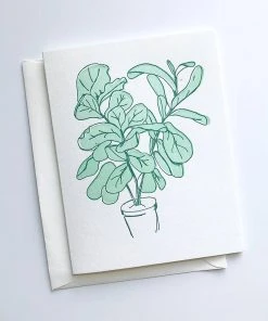 Steel Petal Press Fiddle Leaf Fig Card Cards