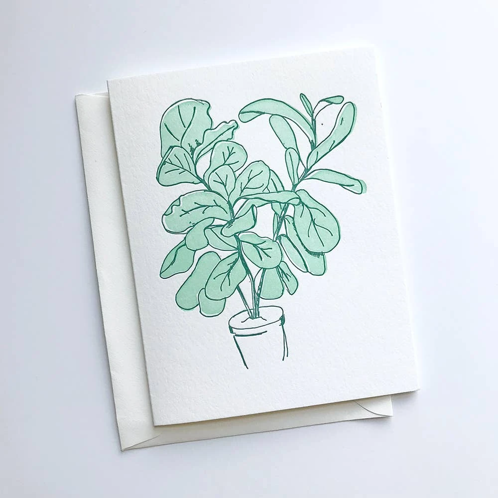 Steel Petal Press Fiddle Leaf Fig Card Cards Steel Petal Press Fiddle Leaf Fig Card Cards