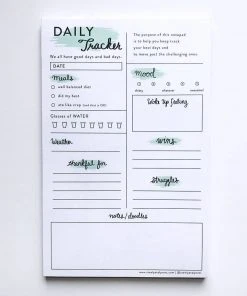 Steel Petal Press Stationery Mint Daily Tracker