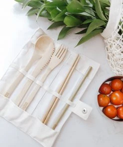 EcoRoots Reusable Bamboo Cutlery Set