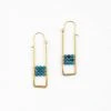 Altiplano Clothing, Accessories & Mens Framed Chrysocolla Earring