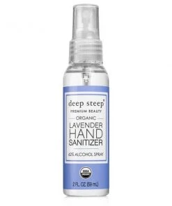 Deep Steep Hand Sanitizer Spray, Lavender (USDA Certified Organic) 2oz Poppy Picks