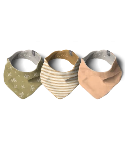 Goumikids 3pk Bandana Bib - Meadow Baby & Pets