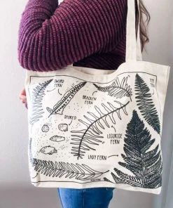 Pen+Pine Fern Tote Bag Clothing, Accessories & Mens