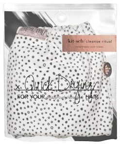 KITSCH Microfiber Hair Towel - Micro Dot Bath & Body