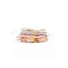 Splendid Iris Pinks Woven & Beaded Bracelet Clothing, Accessories & Mens