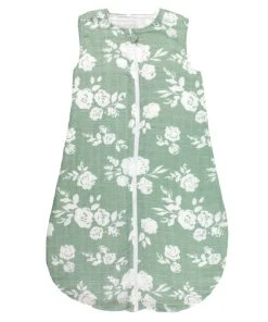 Bebe Au Lait Vintage Floral Muslin Bedtime Sleeper - 6-12 Months