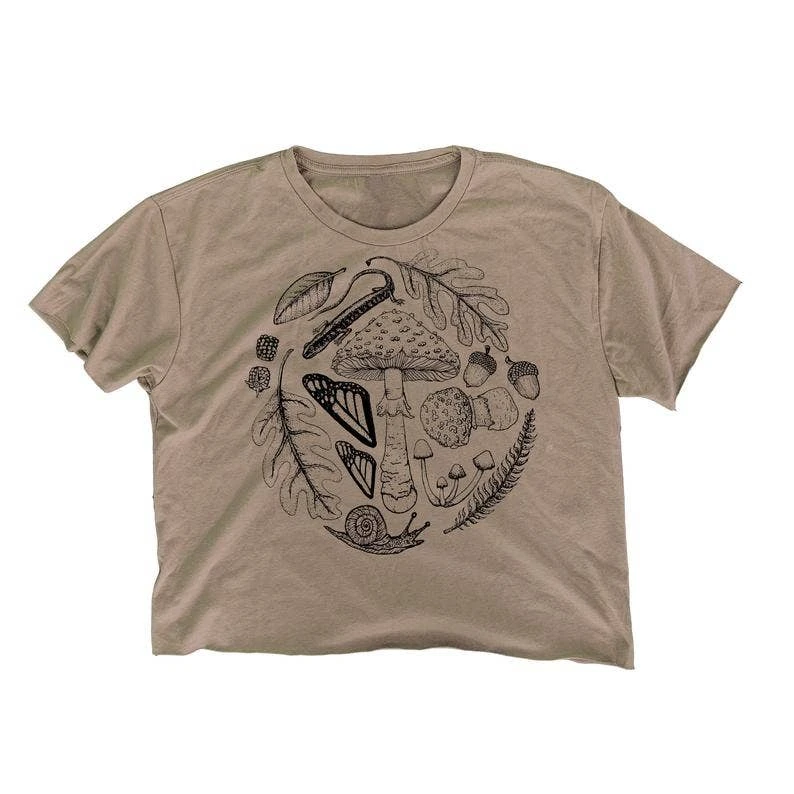 Nature Walk Forest Floor Crop Top Clothing, Accessories & Mens Nature Walk Forest Floor Crop Top Clothing, Accessories & Mens