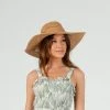 Lucca Couture Aruba Straw Hat - CAMEL Clothing, Accessories & Mens