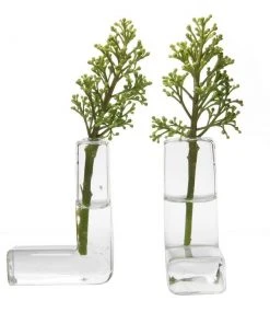 Chive " The L" Glass Test Tube Vase