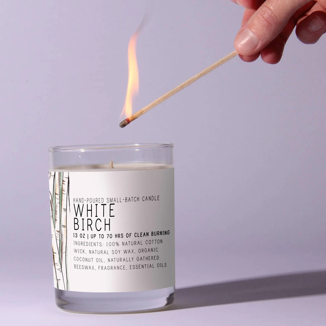 Just Bee Cosmetics Home Goods White Birch Candle Just Bee Cosmetics Home Goods White Birch Candle