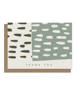 The Modern Bloc Cards Thank You Dashes Blank Card