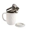 CasaWare Tea Infuser 18 Oz Mug Woodgrain Kitchen