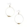 Panache Accessories Beaded Gem Hoop Earrings