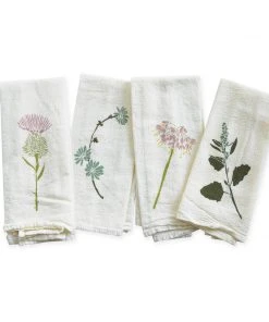 June & December Found & Foraged Napkins / Set Of 4 Kitchen & Bar