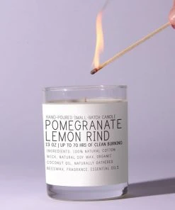 Just Bee Cosmetics Home Goods Pomegranate & Lemon Rind Candle