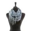 Panache Accessories Blue And Cream Plaid Infinity Scarf Clothing, Accessories & Mens