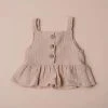 Babe Basics Baby & Pets Beige Ruffle Baby Tank