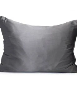 KITSCH Satin Pillowcase - Charcoal Pillows