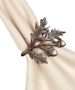 Design Imports Acorn Oak Napkin Ring