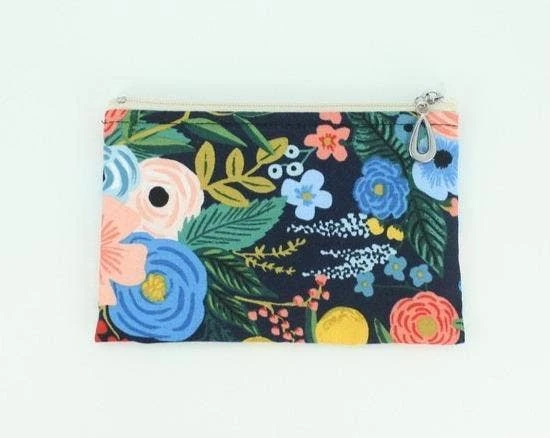 Dana Herbert Accessories Navy Floral Coin Purse Dana Herbert Accessories Navy Floral Coin Purse