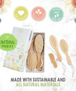 KeaBabies Baby Hair Brush And Comb Set For Newborn Bath & Body