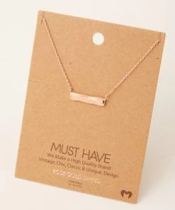 Fame Accessories Bar Pendant Necklace 2 Fame Accessories Bar Pendant Necklace