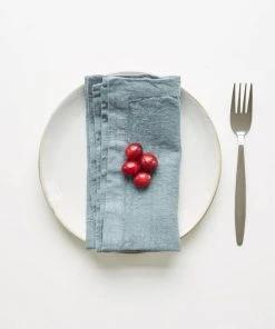 Linen Tales Kitchen & Bar Blue Frog Linen Napkins - Set Of 2