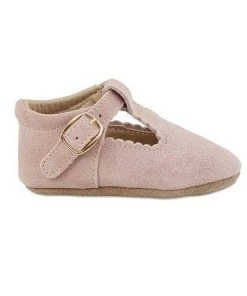 Babe Basics Baby & Pets Blush Suede Baby Mary Janes